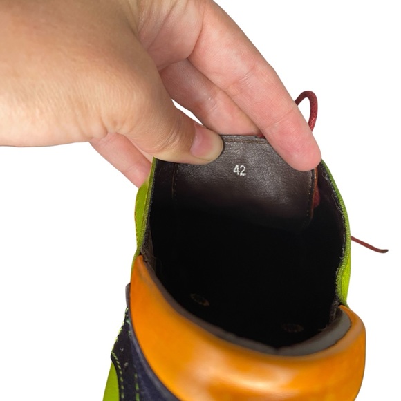 Socofy Colorful Fun Oxfords with Block Heel - New - Picture 7 of 8